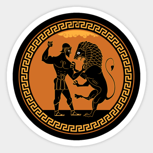 Nemean Lion Wrestling Sticker